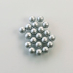 Czech Glass Pearl No-Hole Ball - 4MM LT GREY 70483