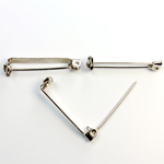 Metal Bar Pin Solid Narrow 1 inch  Steel
