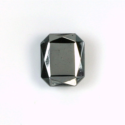 Glass Point Back Tin Table Cut (TTC) Stone - Cushion Octagon 12x10MM HEMATITE