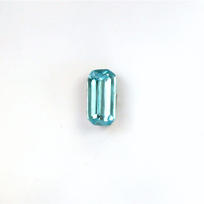 Glass Point Back Tin Table Cut (TTC) Stone - Cushion Octagon 08x4MM AQUA