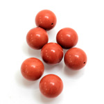 Gemstone 1-Hole Ball 10MM RED JASPER