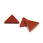Gemstone Flat Back Flat Top Straight Side Stone - Triangle 14x14MM RED JASPER