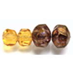 Fire Polished Rondelle Fancy Beads