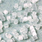 Czech Glass Seed Bead - 2 Cut Hex 9/0 SATIN WHITE 05051