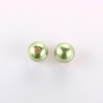 Czech Glass Pearl 1-Hole Ball - 10MM LT OLIVE 70457