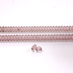 Czech Pressed Glass Bead - Smooth Rondelle 4MM LT AMETHYST