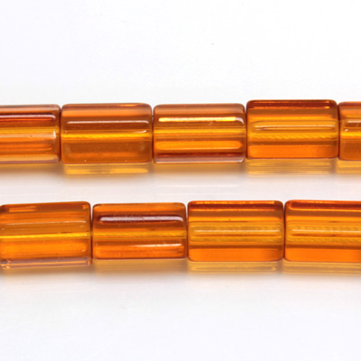 Czech Glass Fire Polished Bead - Atlas 12x8MM TOPAZ