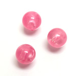 Plastic Moonlite Bead - Smooth Round 12MM MOONLITE PINK