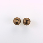 Czech Glass Pearl 1-Hole Ball - 08MM DARK BROWN 70419