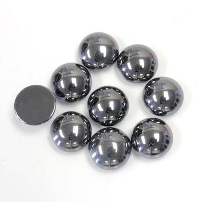 Gemstone Cabochon - Round 09MM HEMATITE