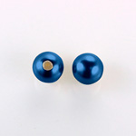 Czech Glass Pearl 1-Hole Ball - 12MM NAVY 70467