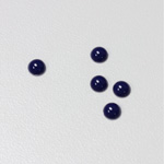 Plastic Flat Back Opaque Cabochon - Round 05MM LAPIS BLUE