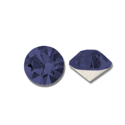 Swarovski Crystal Point Back Foiled Chaton - PP07 NAVY BLUE