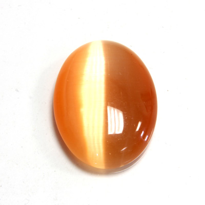 Fiber-Optic Cabochon - Oval 30x22MM CAT'S EYE PEACH