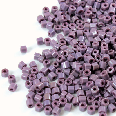 Czech Glass Seed Bead - 2 Cut Hex 10/0 PURPLE 23040