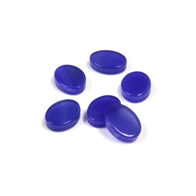 Gemstone Flat Back Flat Top Straight Side Stone - Oval 08x6MM CALCEDON