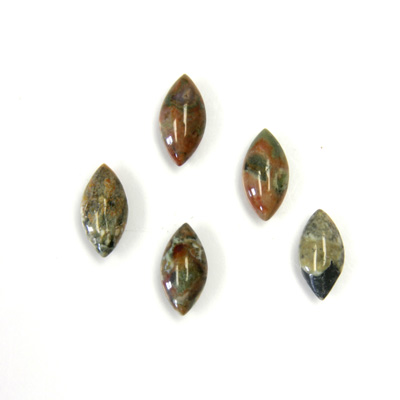 Gemstone Cabochon - Navette 10x5MM RYOLITE