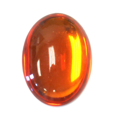 Plastic Flat Back Foiled Cabochon - Oval 40x30MM TOPAZ