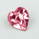 Swarovski Crystal Point Back Fancy Stone - Heart 6.6x6MM ROSE
