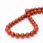 Gemstone Bead - Smooth Round 10MM RED JASPER