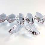 Chinese Cut Crystal Bead - Fancy 24x15MM ALEXANDRITE