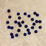 Glass Medium Dome Cabochon - Round 03MM LAPIS BLUE