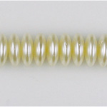 Czech Glass Pearl Bead - Spacer 10x4MM CREME 75440