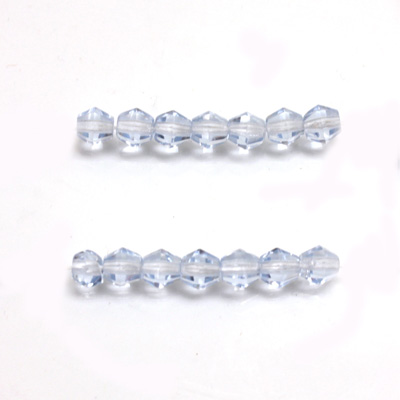 Czech Glass Fire Polished Bead - Bicone 04MM LT SAPPHIRE