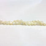 Shell Bead - Faceted Round 04MM WHITE MOP