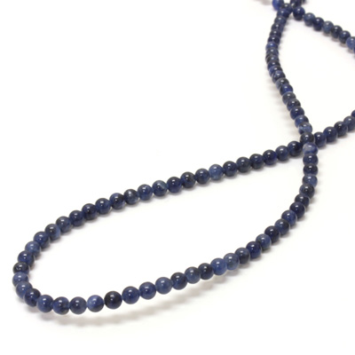 Gemstone Bead - Smooth Round 04MM SODALITE