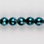 Czech Glass Pearl Bead - Round 04MM PATINA TEAL 84488