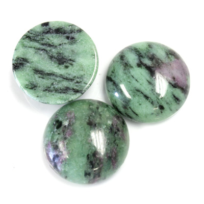 Gemstone Cabochon - Round 18MM ZOISITE RUBY