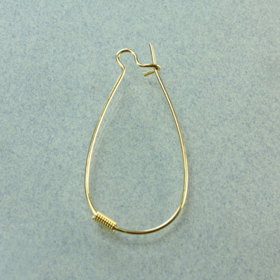 RAW BRASS Kidney Wire with Spring