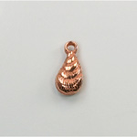 Metalized Plastic Pendant- Shell 15x8MM COPPER