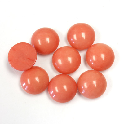 Gemstone Cabochon - Round 10MM DOLOMITE DYED CORAL