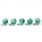 Czech Glass Lampwork Bead - Round 06MM CHINESE JADE