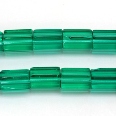 Czech Glass Fire Polished Bead - Atlas 12x8MM EMERALD