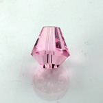 Chinese Cut Crystal Bead - Cone 10x9MM ROSALINE