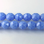 Czech Glass Fire Polish Bead - Round 10MM MOONSTONE BLUE