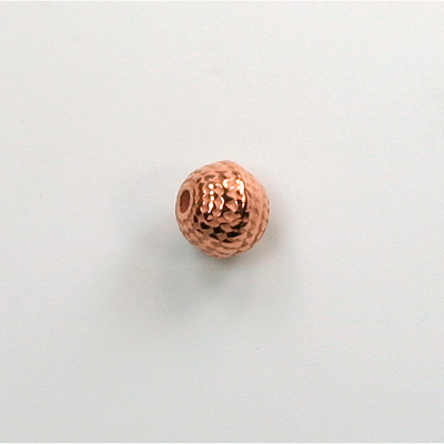 Metalized Plastic Bead - Sand Round 08MM COPPER