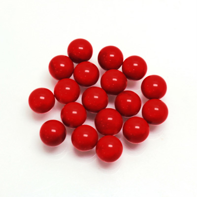 Glass No-Hole Ball - 06MM CHERRY RED