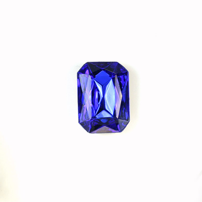 Glass Point Back Tin Table Cut (TTC) Stone - Cushioned Octagon 10x8MM SAPPHIRE