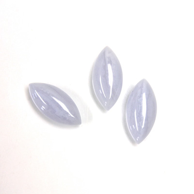 Gemstone Cabochon - Navette 15x7MM BLUE LACE AGATE