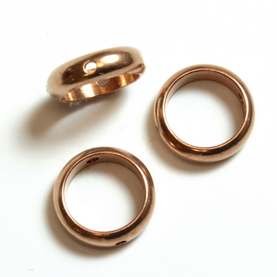 Brass Bead Frames - Rings Side Drilled 2-Holes 10MM