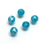 Plastic Moonlite Bead - Smooth Round 08MM MOONLITE BLUE