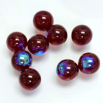 Glass No-Hole Ball - 10MM RUBY AB