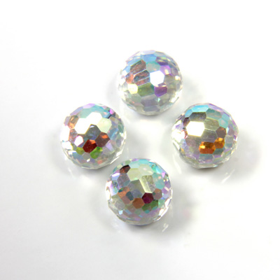 Preciosa Crystal Flat Back 3/4 Ball - Rich Cut 06MM CRYSTAL AB