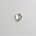 Glass Flat Back Foiled Rauten Rose - Heart 06x5MM CRYSTAL