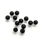 Gemstone 1-Hole Ball 05MM BLACK ONYX