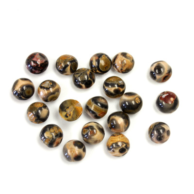 Gemstone Cabochon - Round 05MM LEOPARD SKIN AGATE